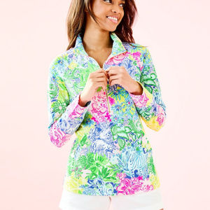 NWT LILLY PULITZER Skipper Popover Multi Cheek